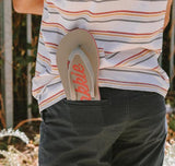 Plakkie Clifton (grijs en rood)
