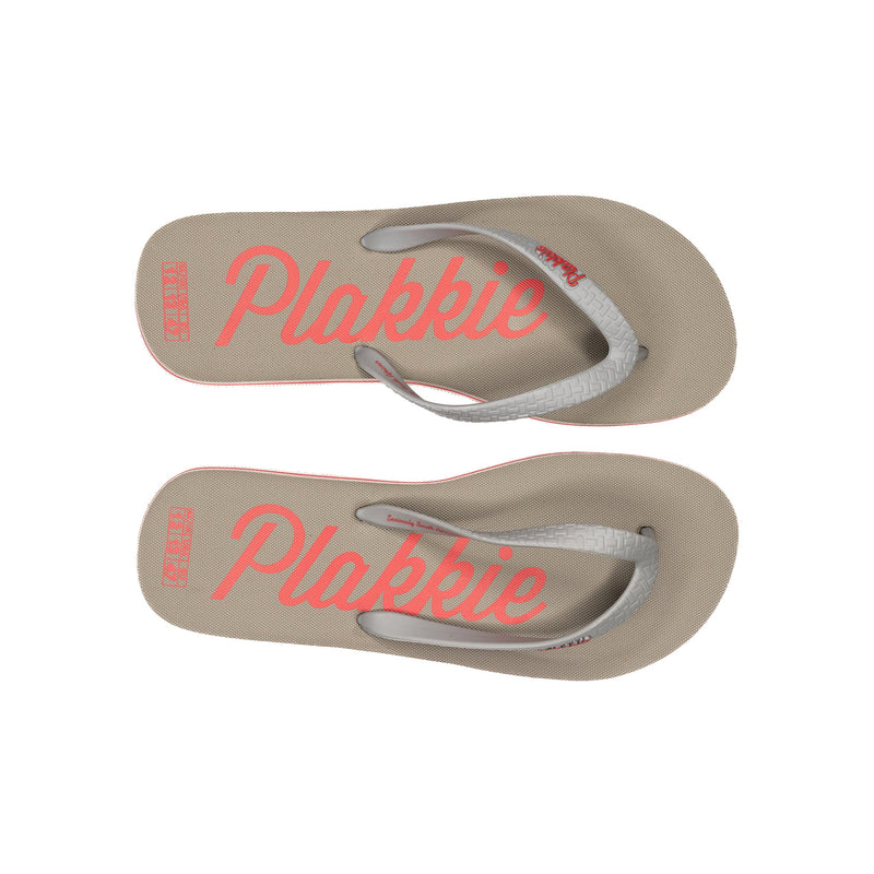 Plakkie Clifton (grijs en rood)