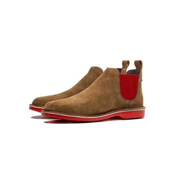 Chelsea Boot Pinotage Rode Zool